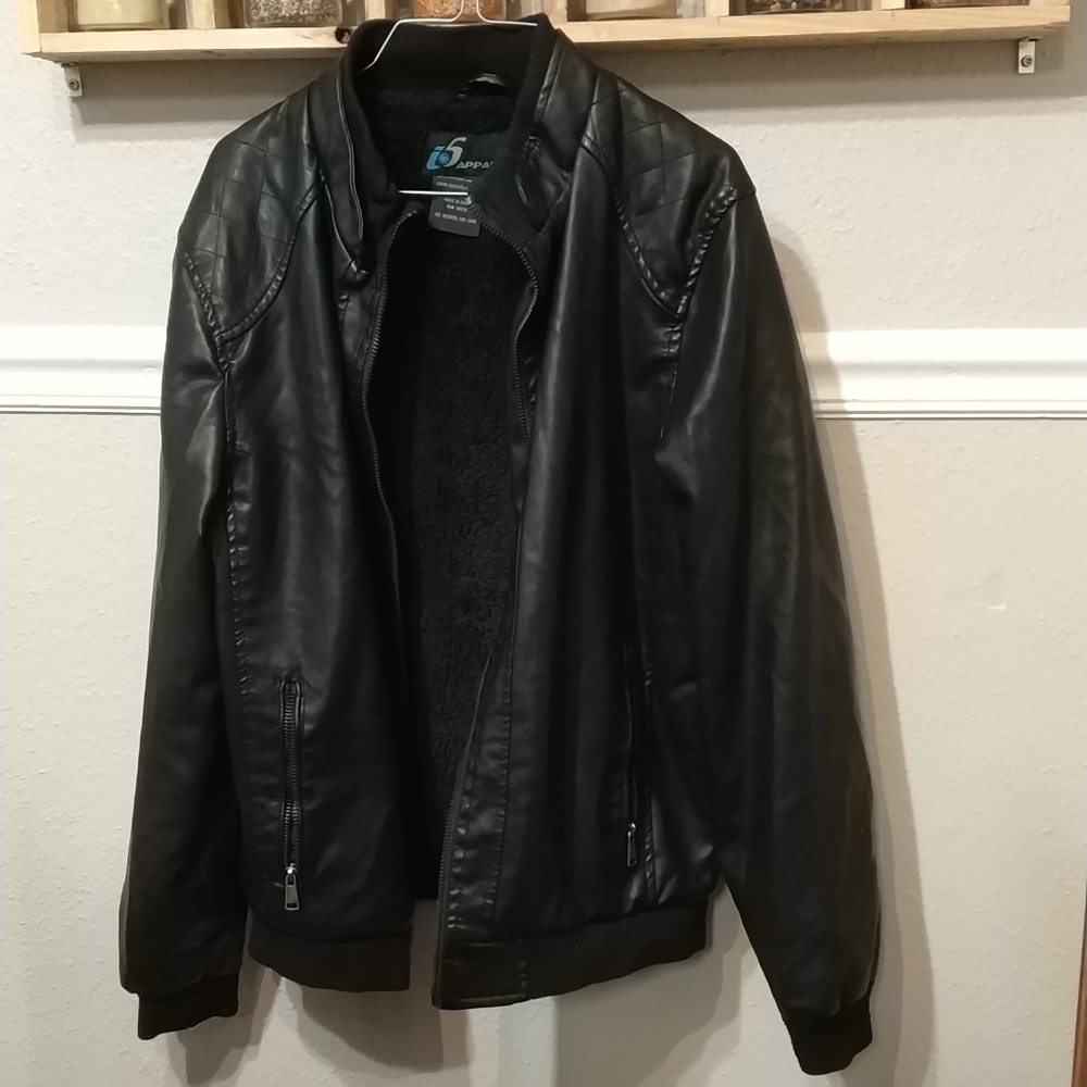 Faux leather jacket